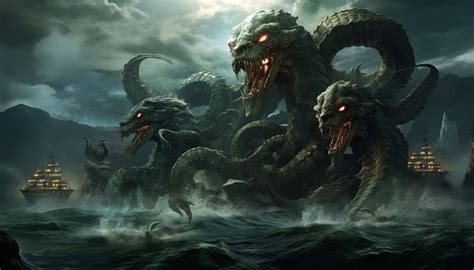 greek monster nine heads|Hydra Greek Monster: Fearsome Multi